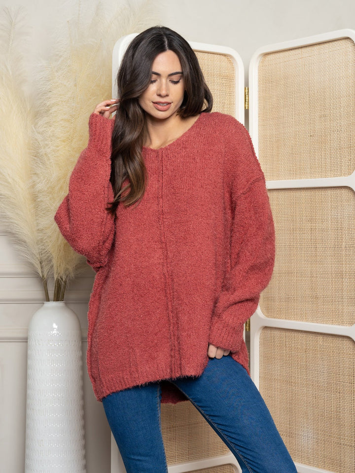 WOMEN'S OVERSIZED PULLOVER SWEATER