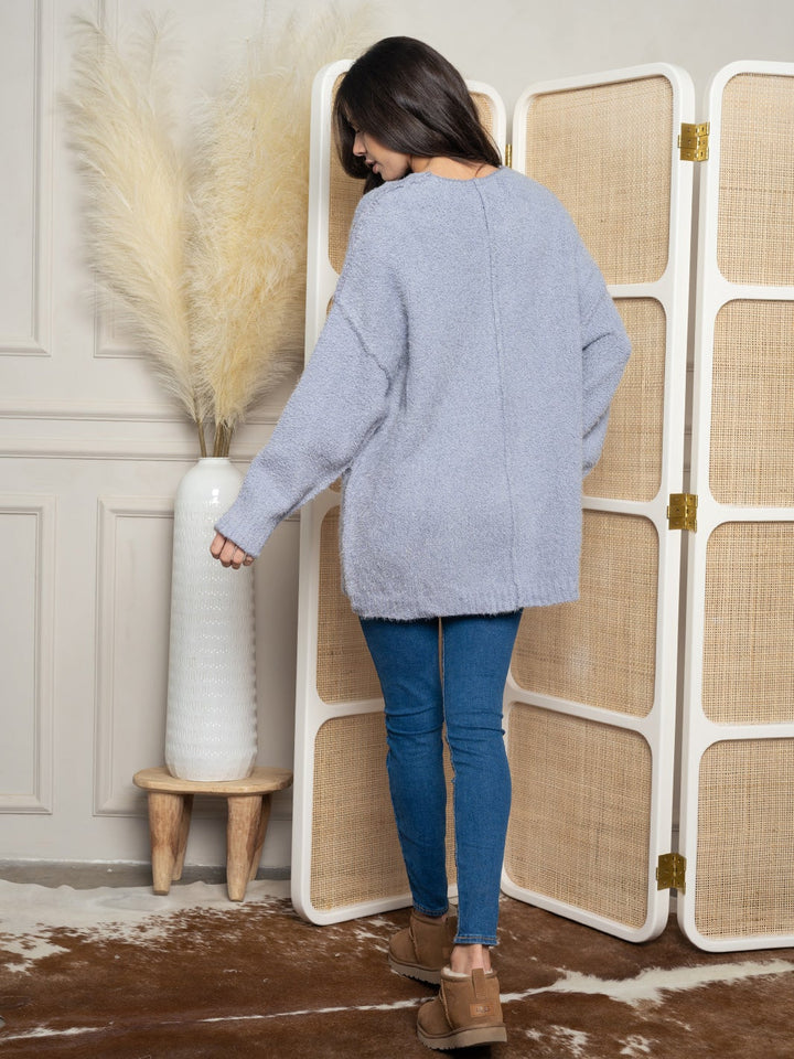 WOMEN'S OVERSIZED PULLOVER SWEATER