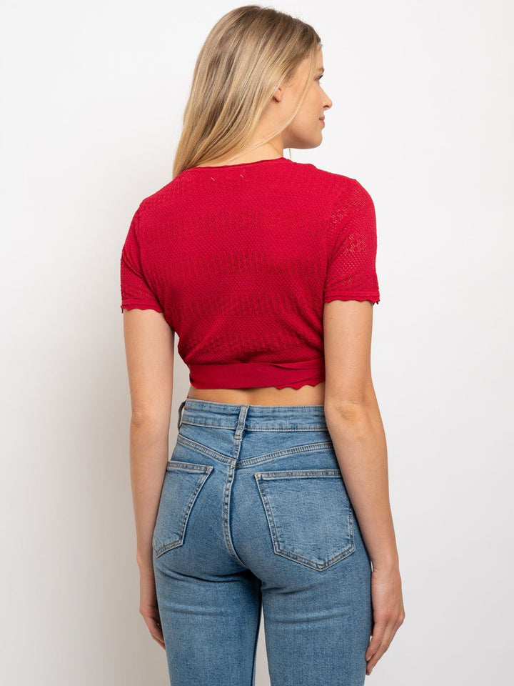 WOMEN'S BACK TIED CROP TOP