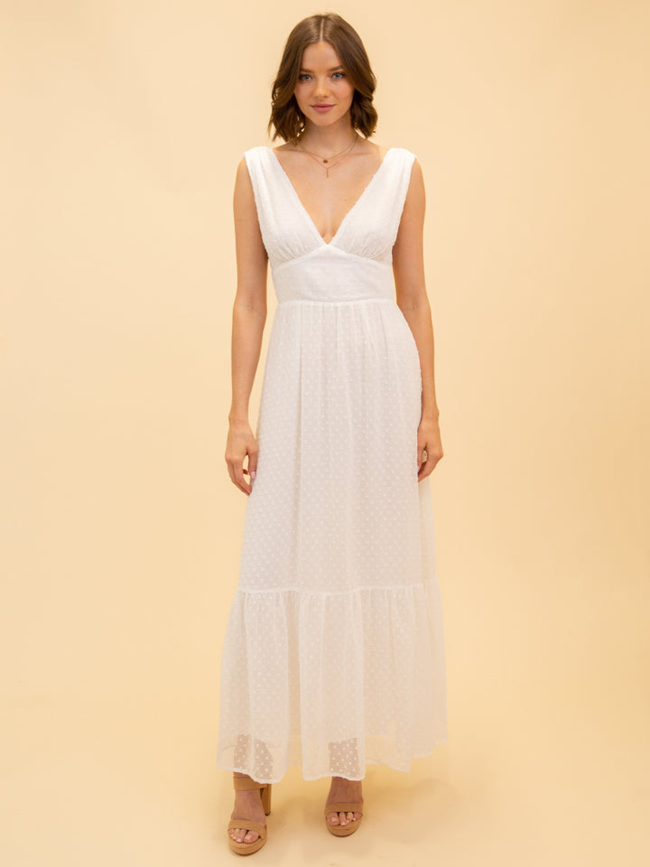 WOMEN'S WHITE MAXI DRESS