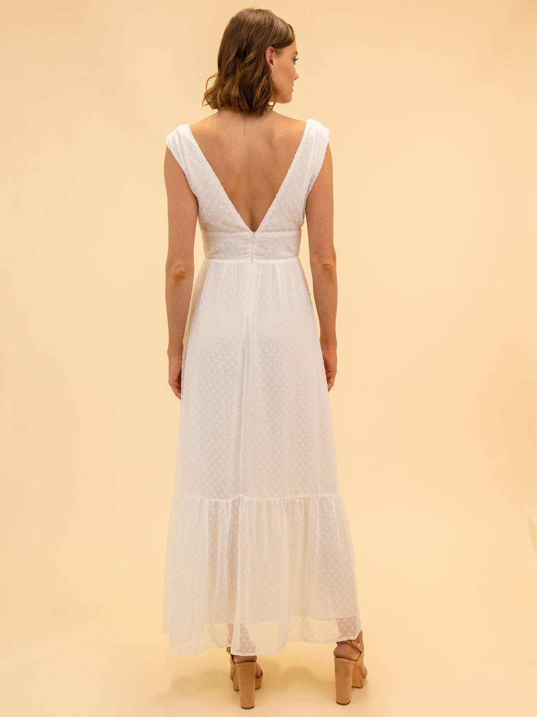 WOMEN'S WHITE MAXI DRESS