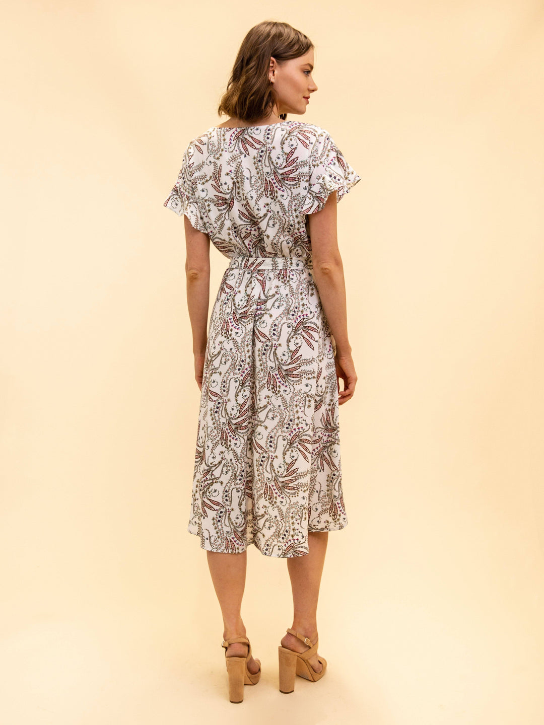 WOMEN'S FLORAL HIGH-LOW DRESS