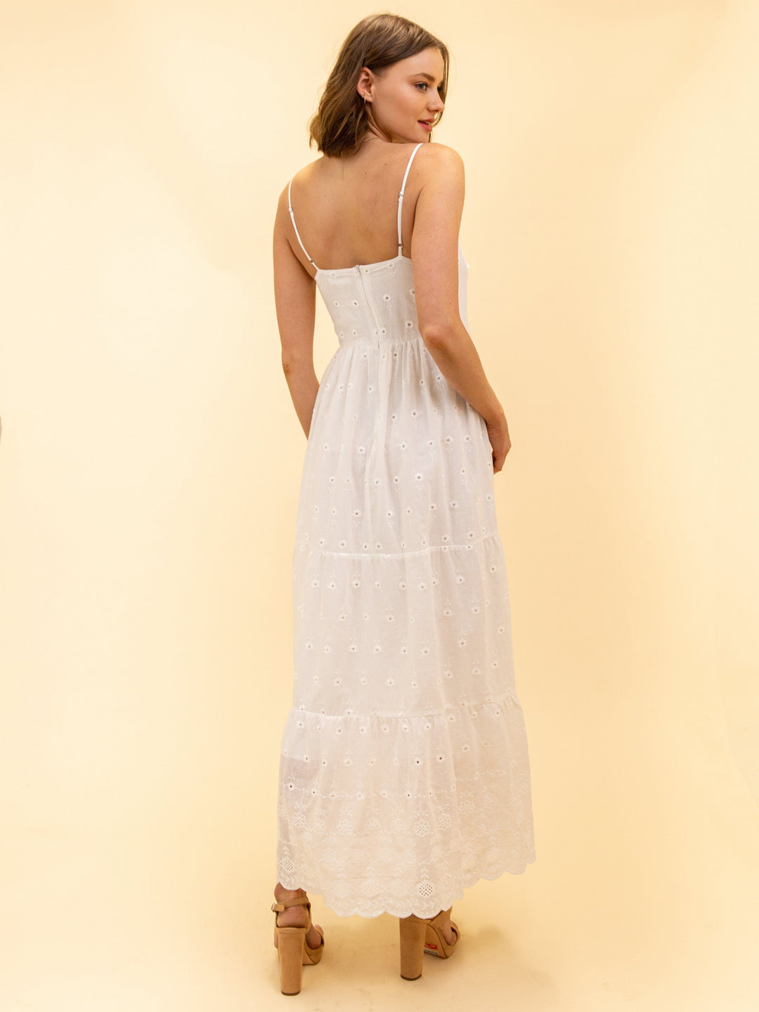 WOMEN'S WHITE MAXI DRESS