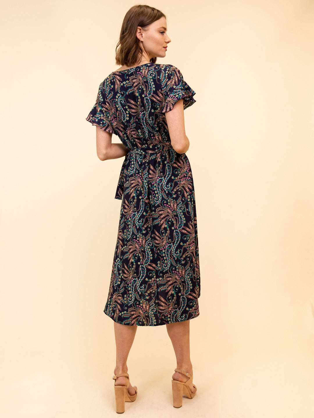 WOMEN'S FLORAL HIGH-LOW DRESS
