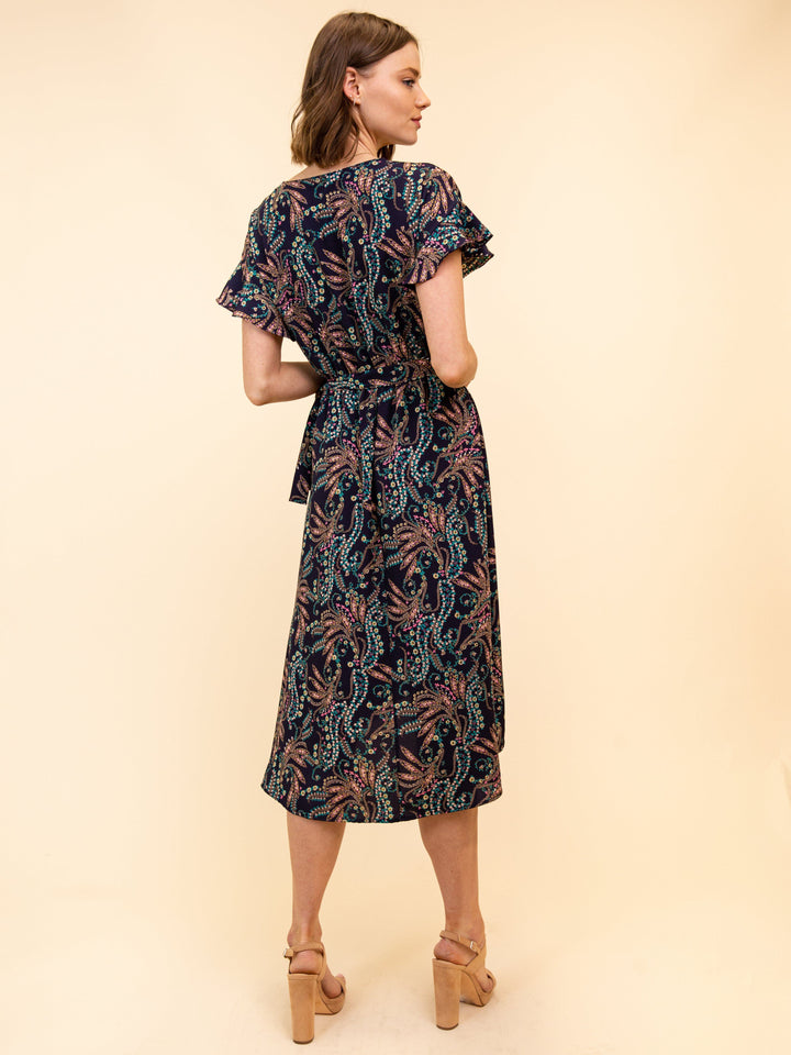 WOMEN'S FLORAL HIGH-LOW DRESS