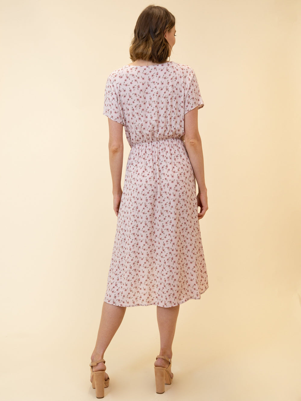 WOMEN'S PINK FLORAL DRESS