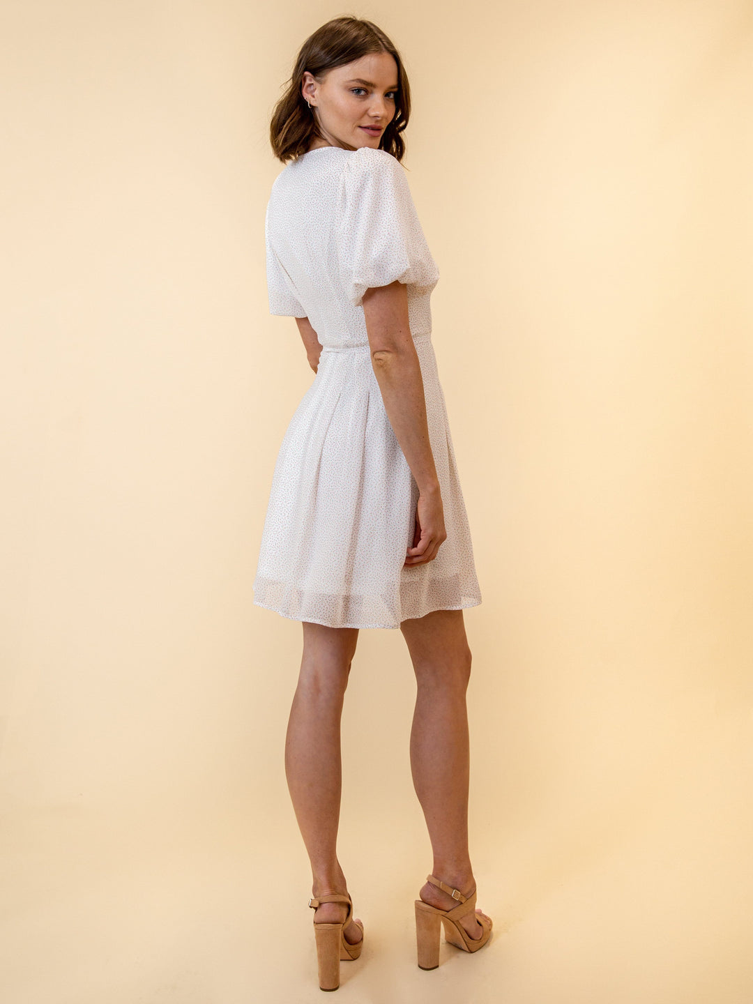 WOMEN'S DOT PRINT MINI DRESS