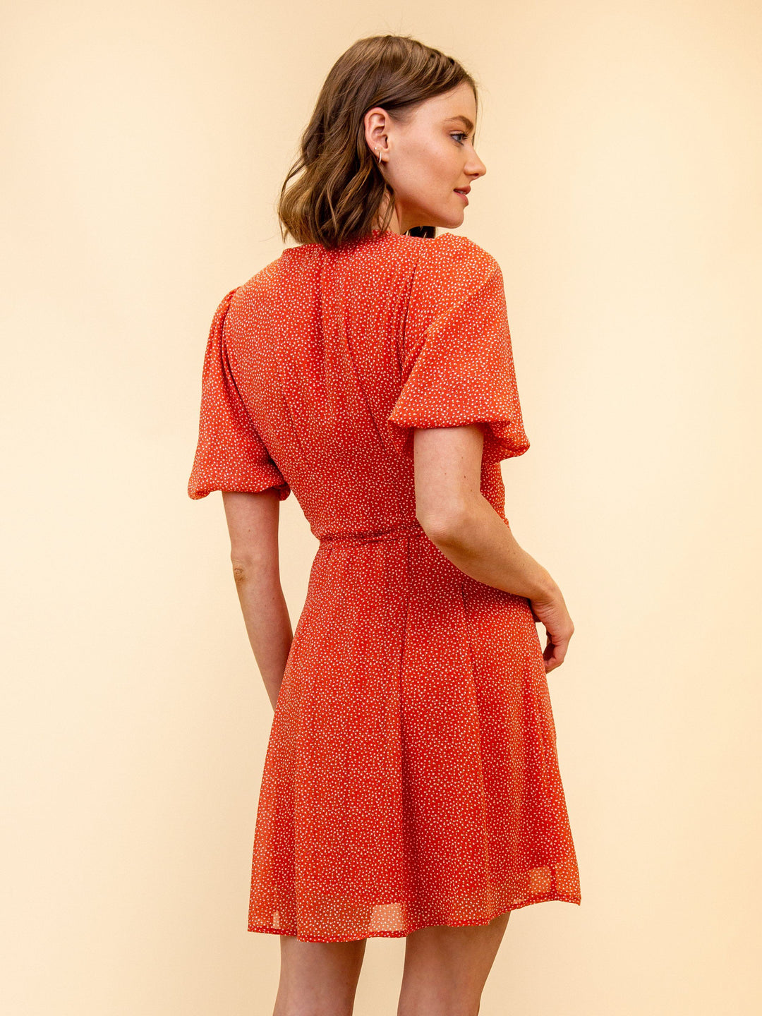 WOMEN'S DOT PRINT MINI DRESS