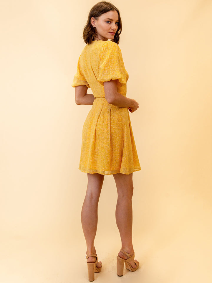 WOMEN'S DOT PRINT MINI DRESS