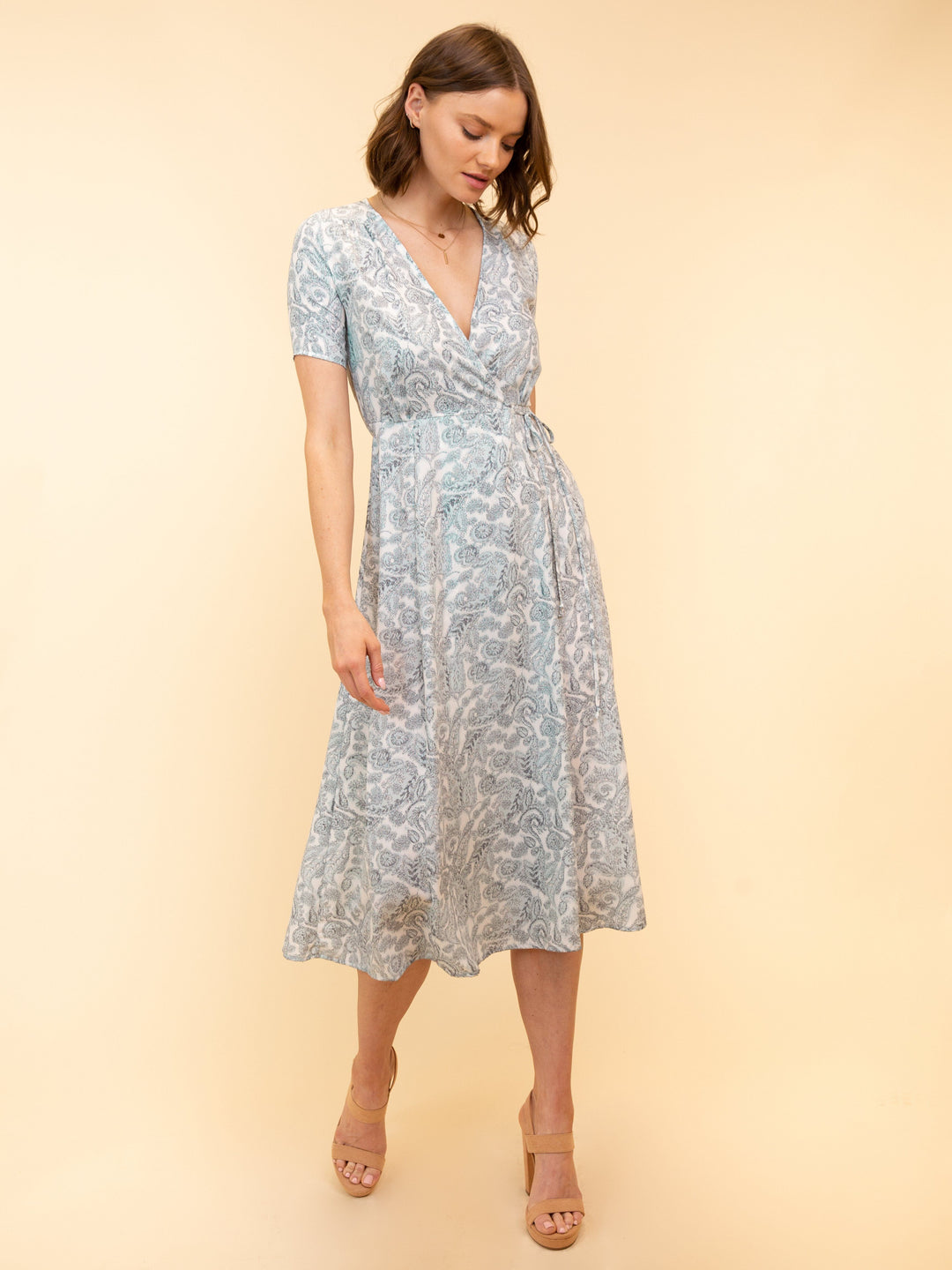 WOMEN'S WRAP FLORAL DRESS