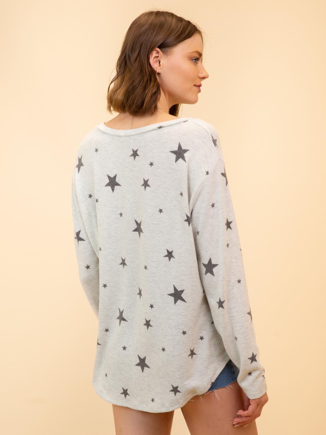 WOMEN'S STARS LONG SLEEVE TOP