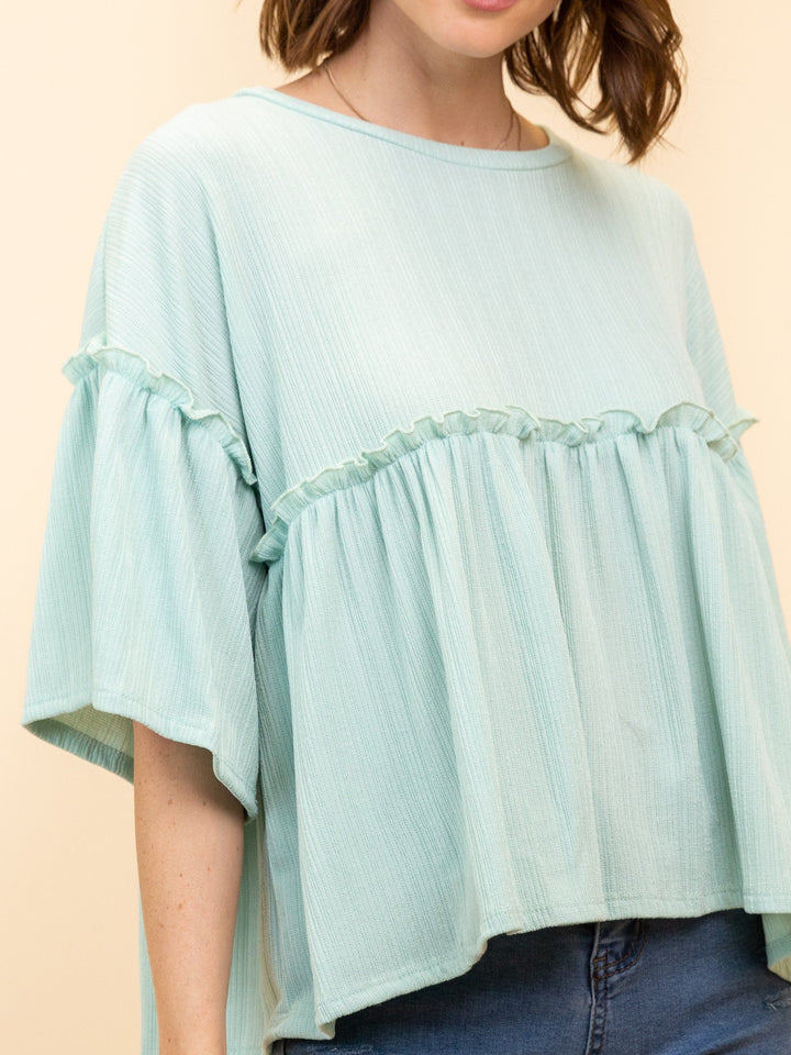 WOMEN'S RUFFLE BLOUSE