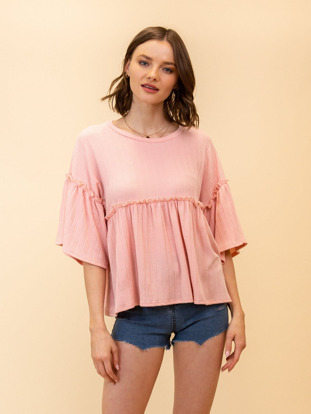 WOMEN'S RUFFLE BLOUSE