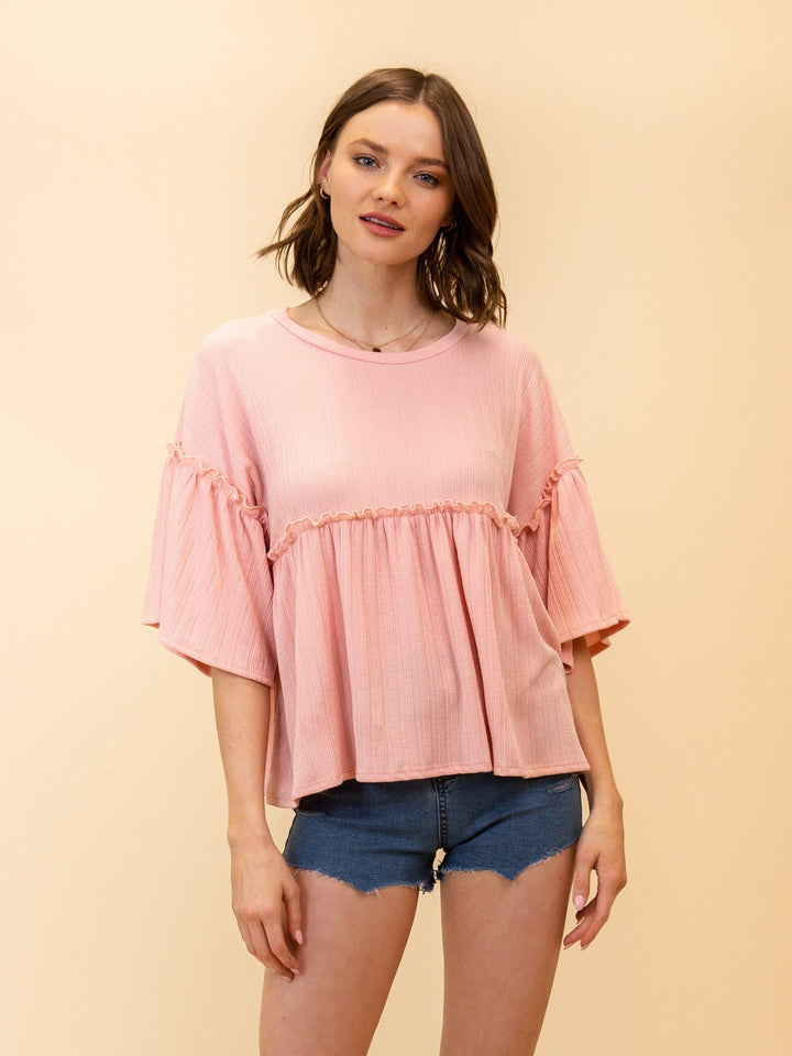 WOMEN'S RUFFLE BLOUSE