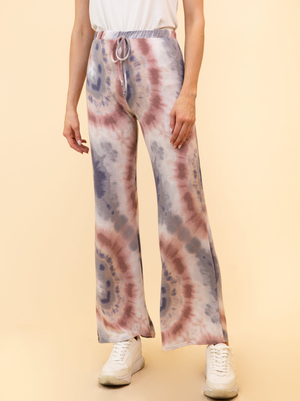 WOMEN'S TIE DYE LOUNGE BELL BOTTOM PANT
