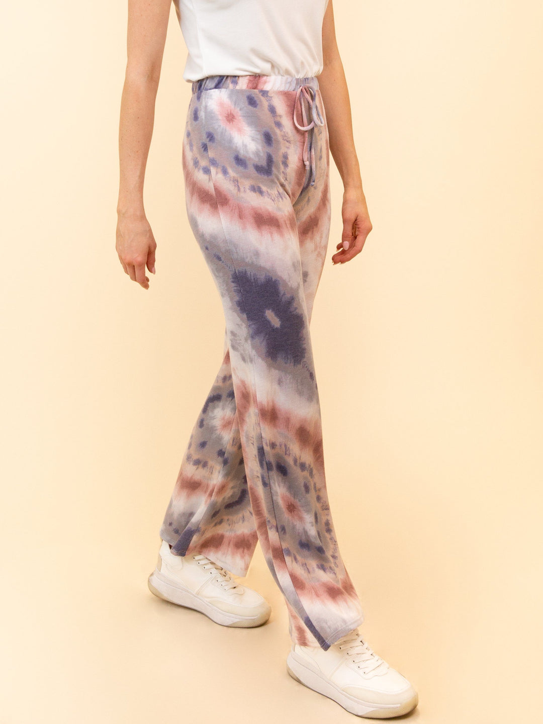 WOMEN'S TIE DYE LOUNGE BELL BOTTOM PANT