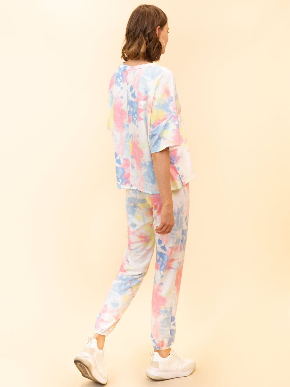 WOMEN'S 2 PCS TIE DYE LOUNGE SET