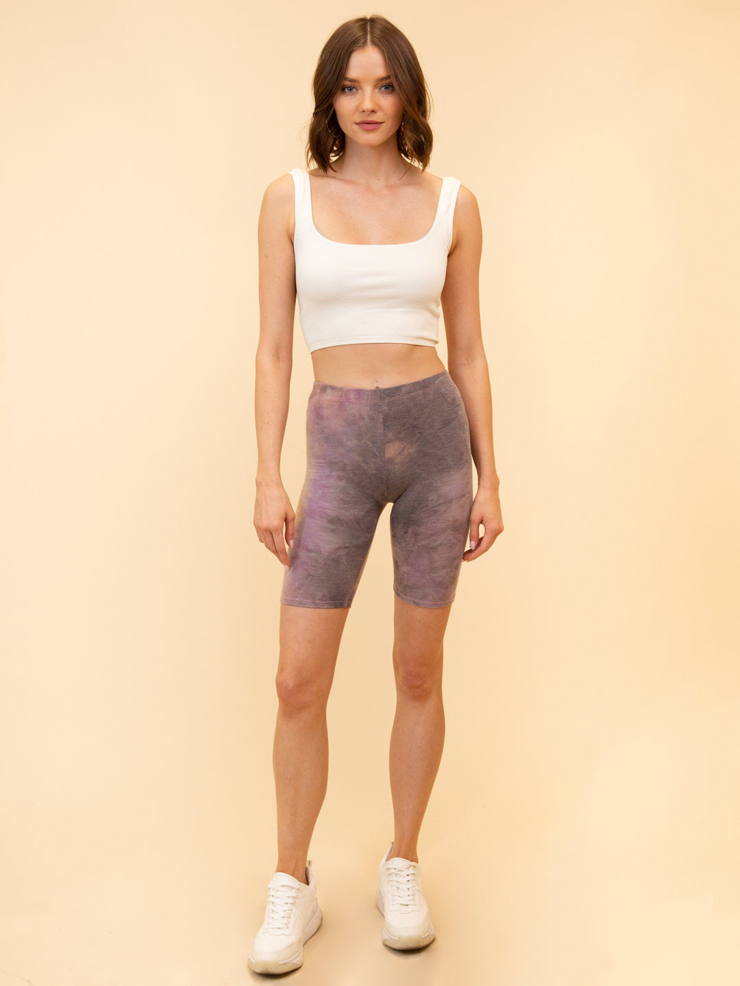 WOMEN'S TIE DYE BIKER SHORTS