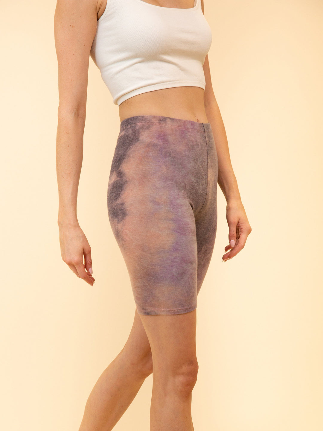 WOMEN'S TIE DYE BIKER SHORTS