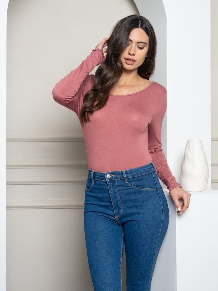 WOMEN'S LONG OPEN BACK BODYSUIT