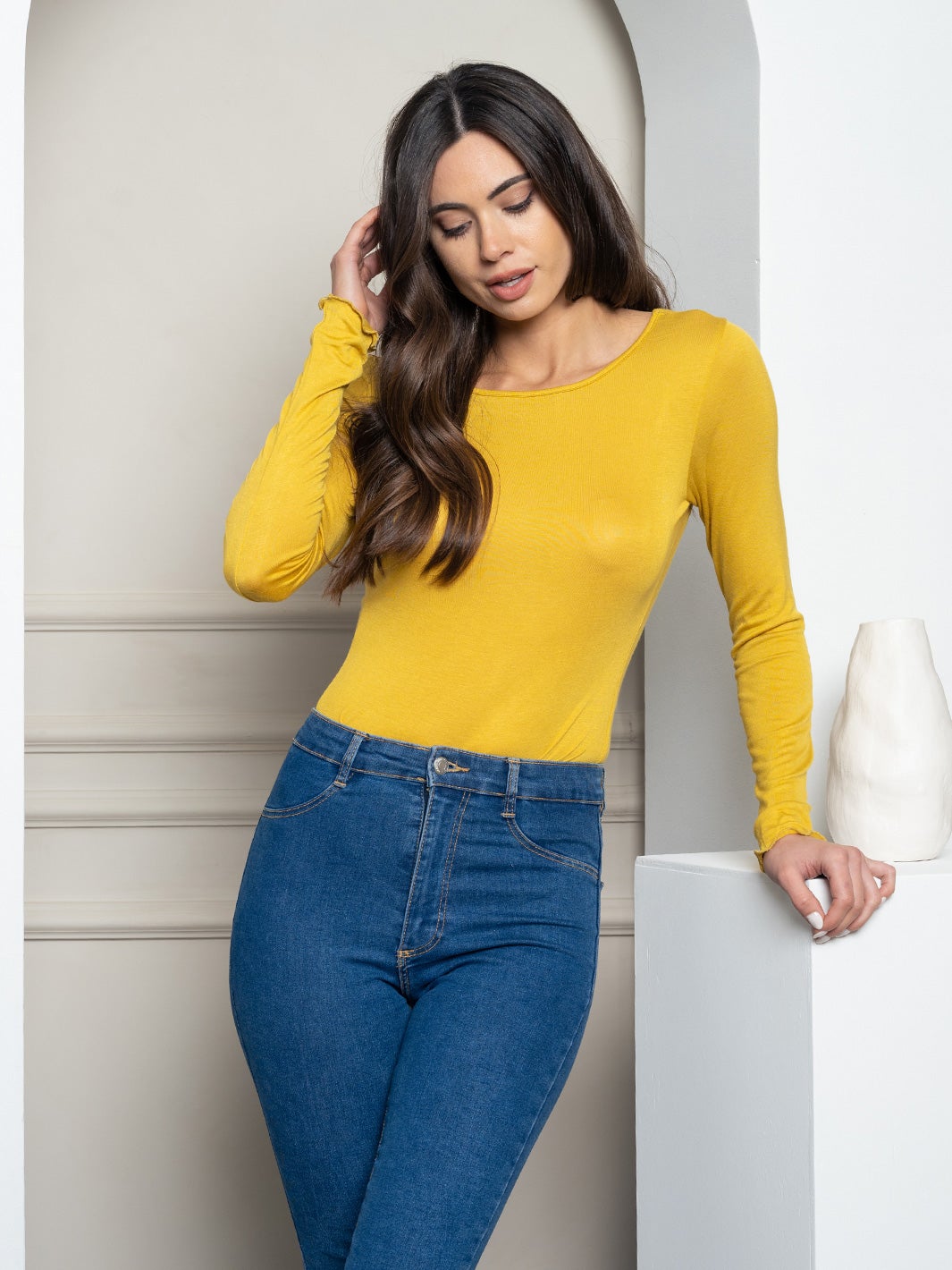 WOMEN'S LONG OPEN BACK BODYSUIT