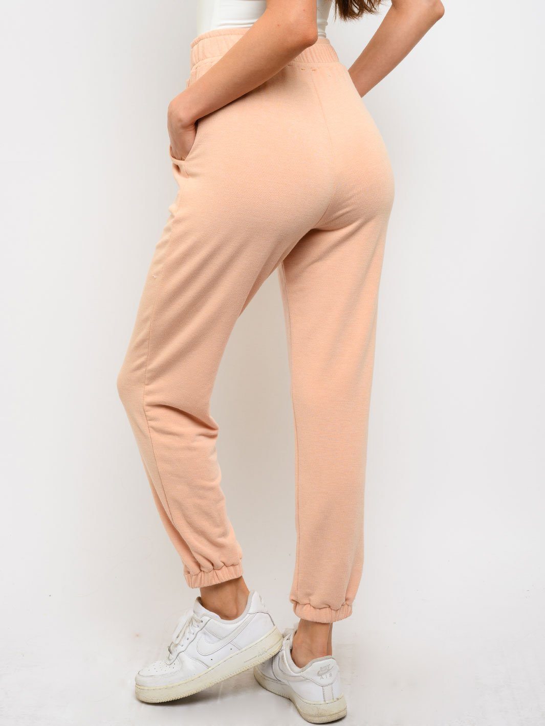 WOMEN'S ELASTIC WAIST JOGGER PANTS