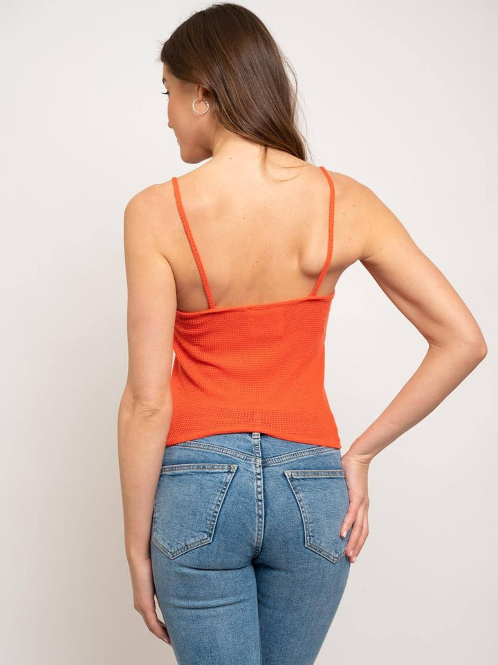 WOMEN'S BUTTON UP TANK TOP