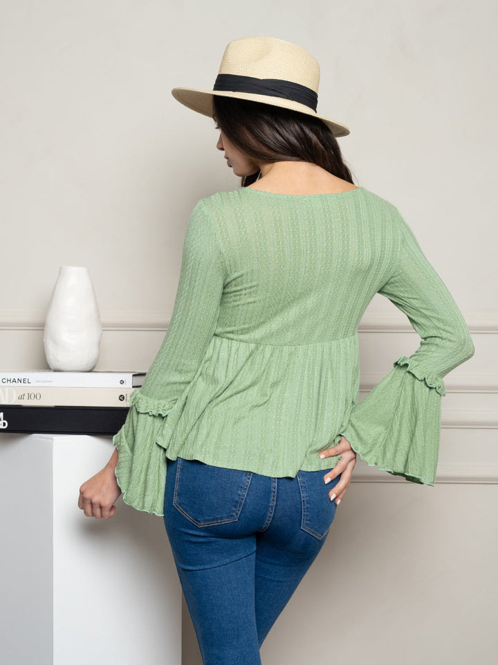 WOMEN'S LONG SLEEVE KNIT TOP