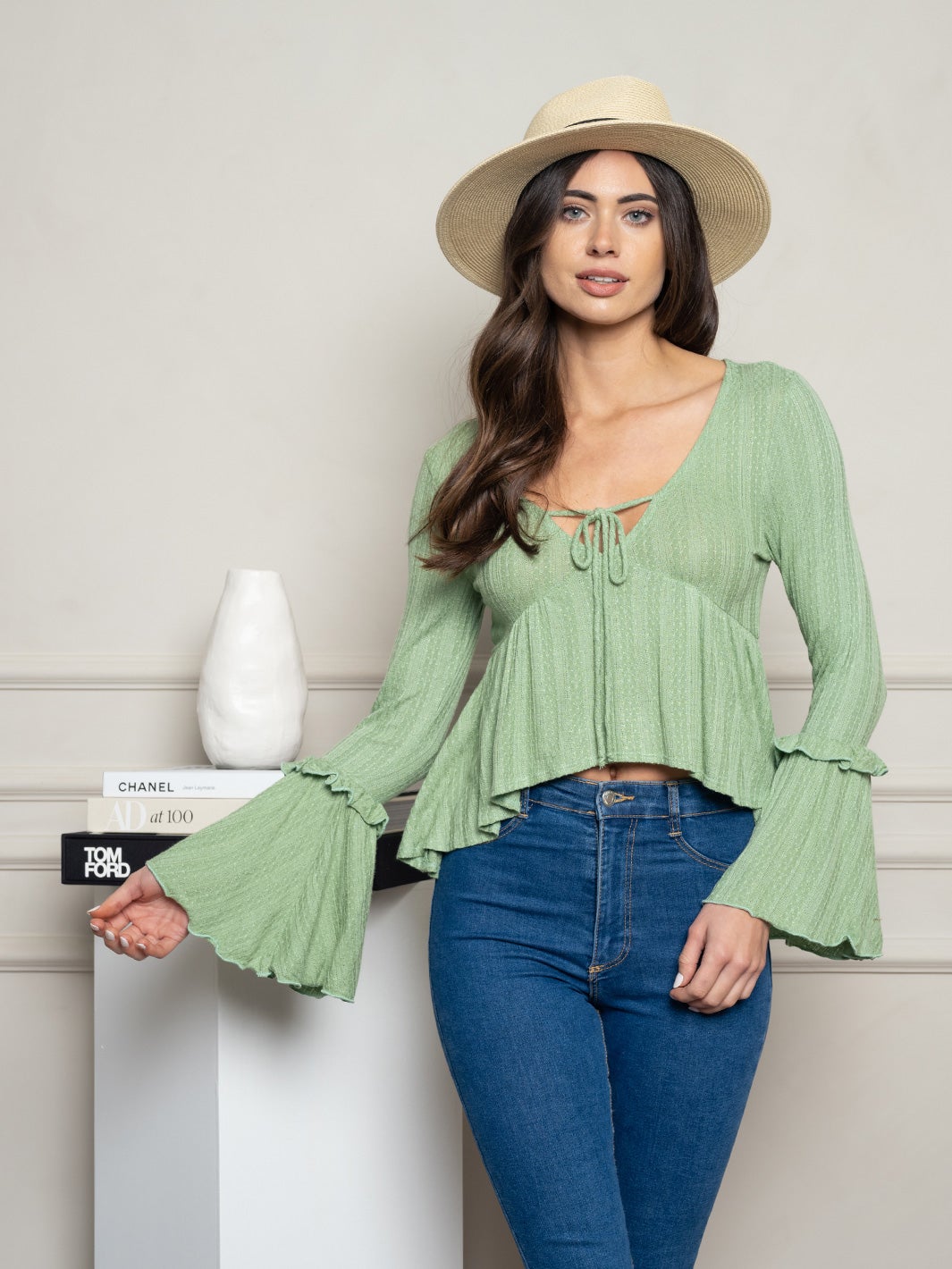 WOMEN'S LONG SLEEVE KNIT TOP