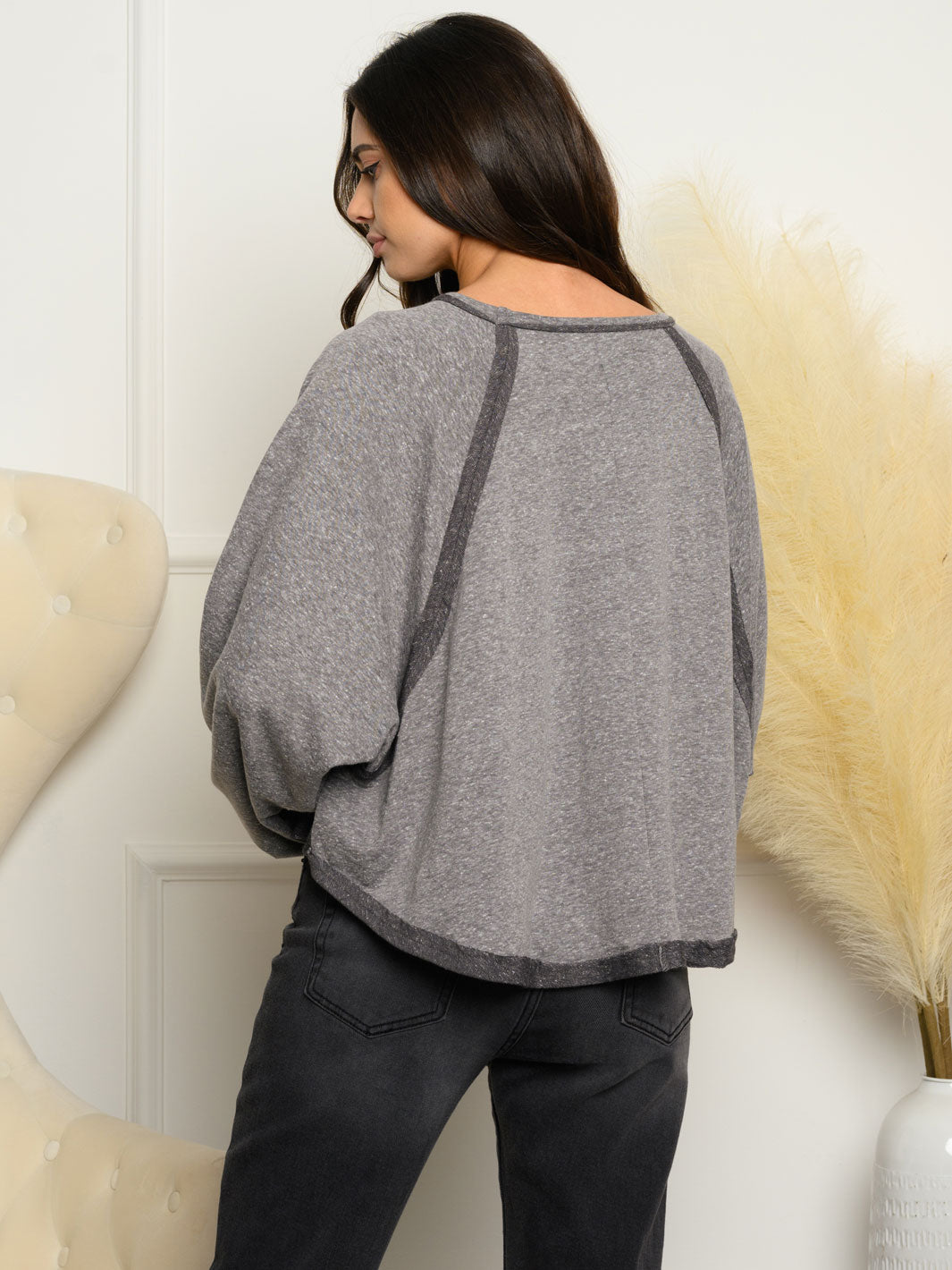WOMEN'S LONG SLEEVE KNIT TOP