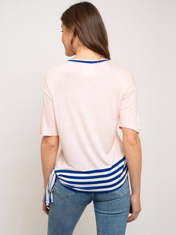 WOMEN'S SIDE TIE TOP