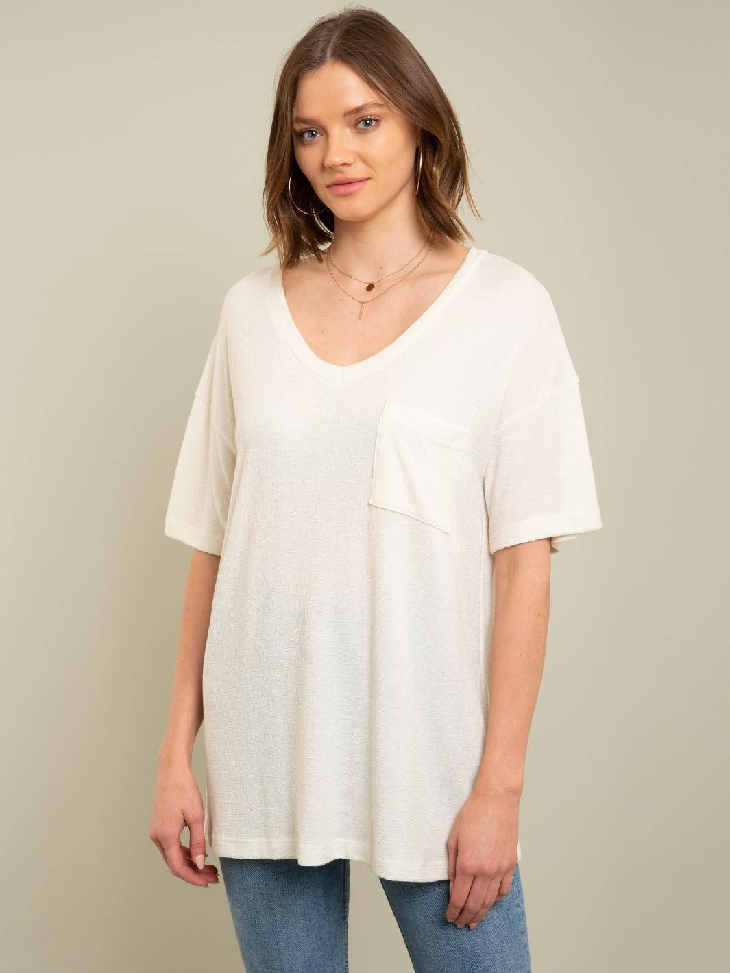 WOMEN'S ONE POCKET TUNIC TOP