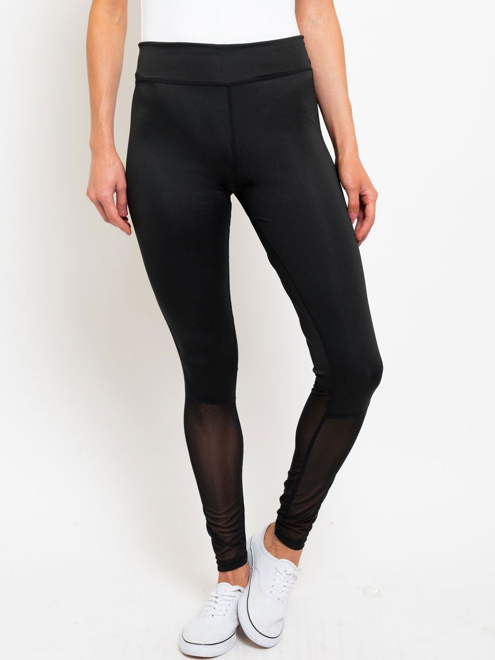 WOMENS SIDE MESH PANEL LEGGINGS