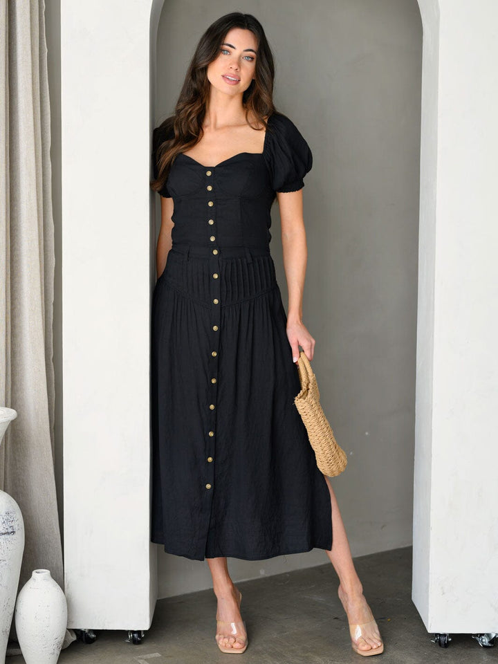 WOMEN'S SHORT SLEEVE TOP & MIDI SKIRT 2PC SET.