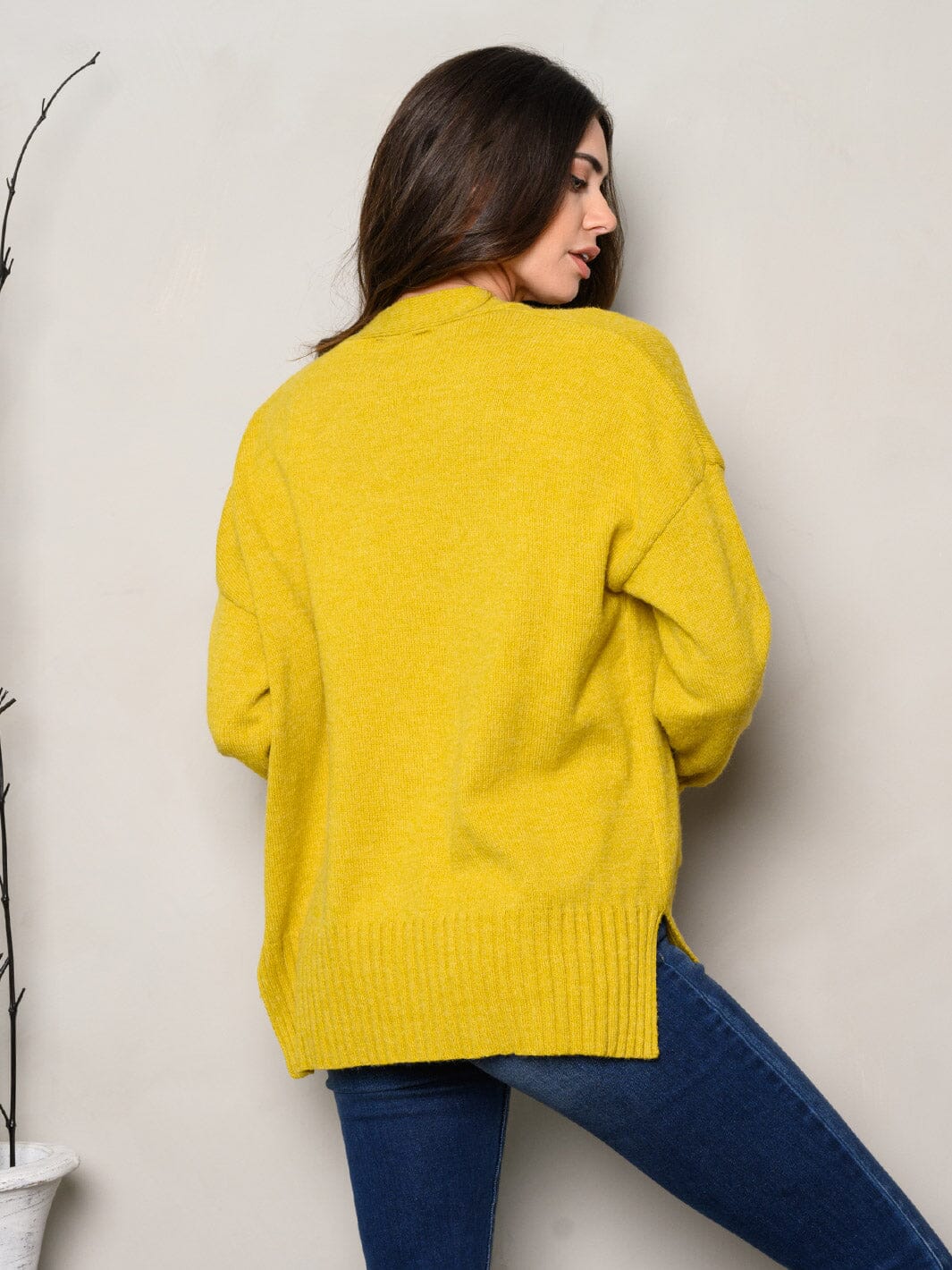 WOMEN'S LONG SLEEVE BUTTON UP CARDIGAN