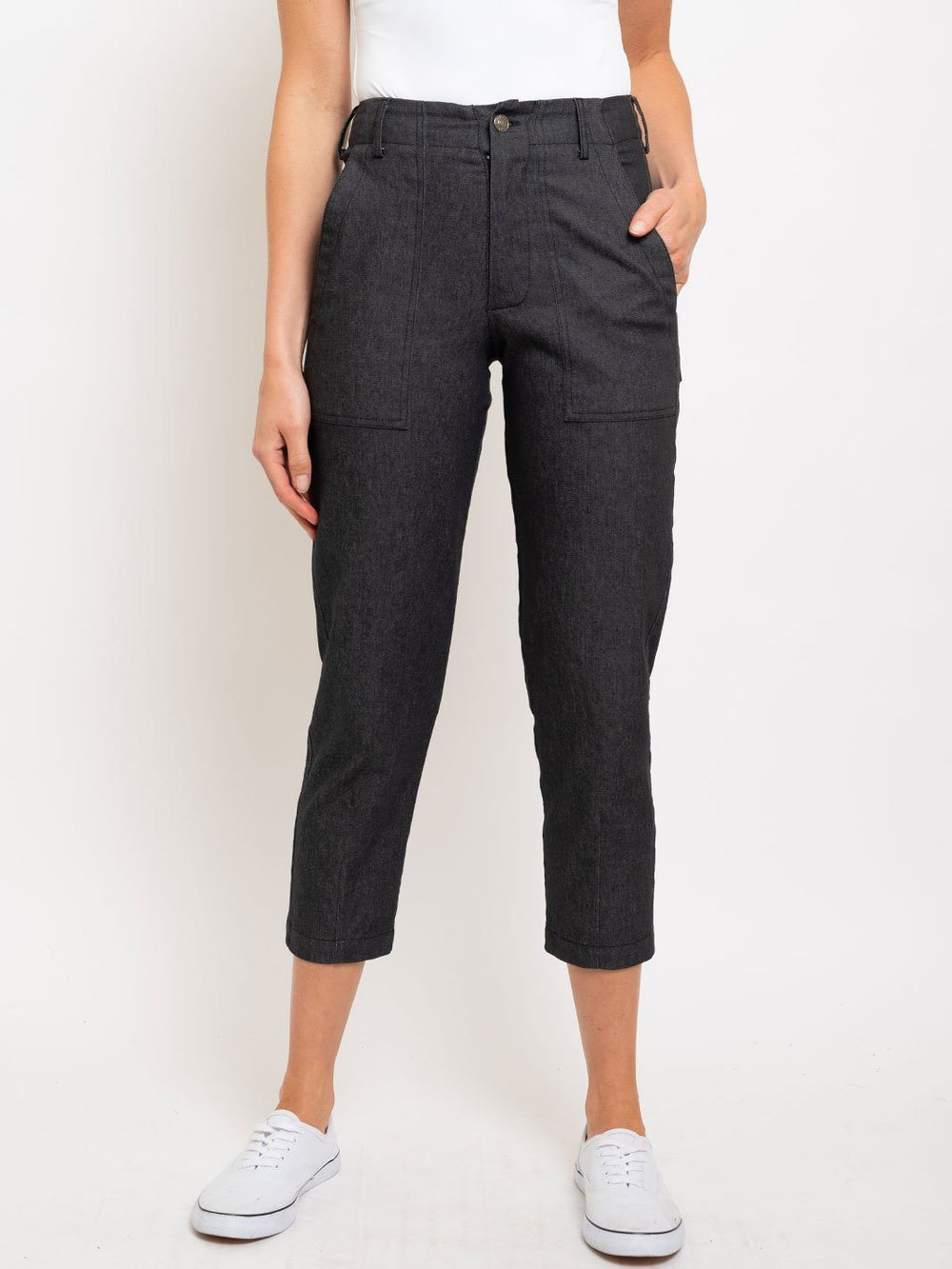 WOMEN'S BLACK DENIM PANTS