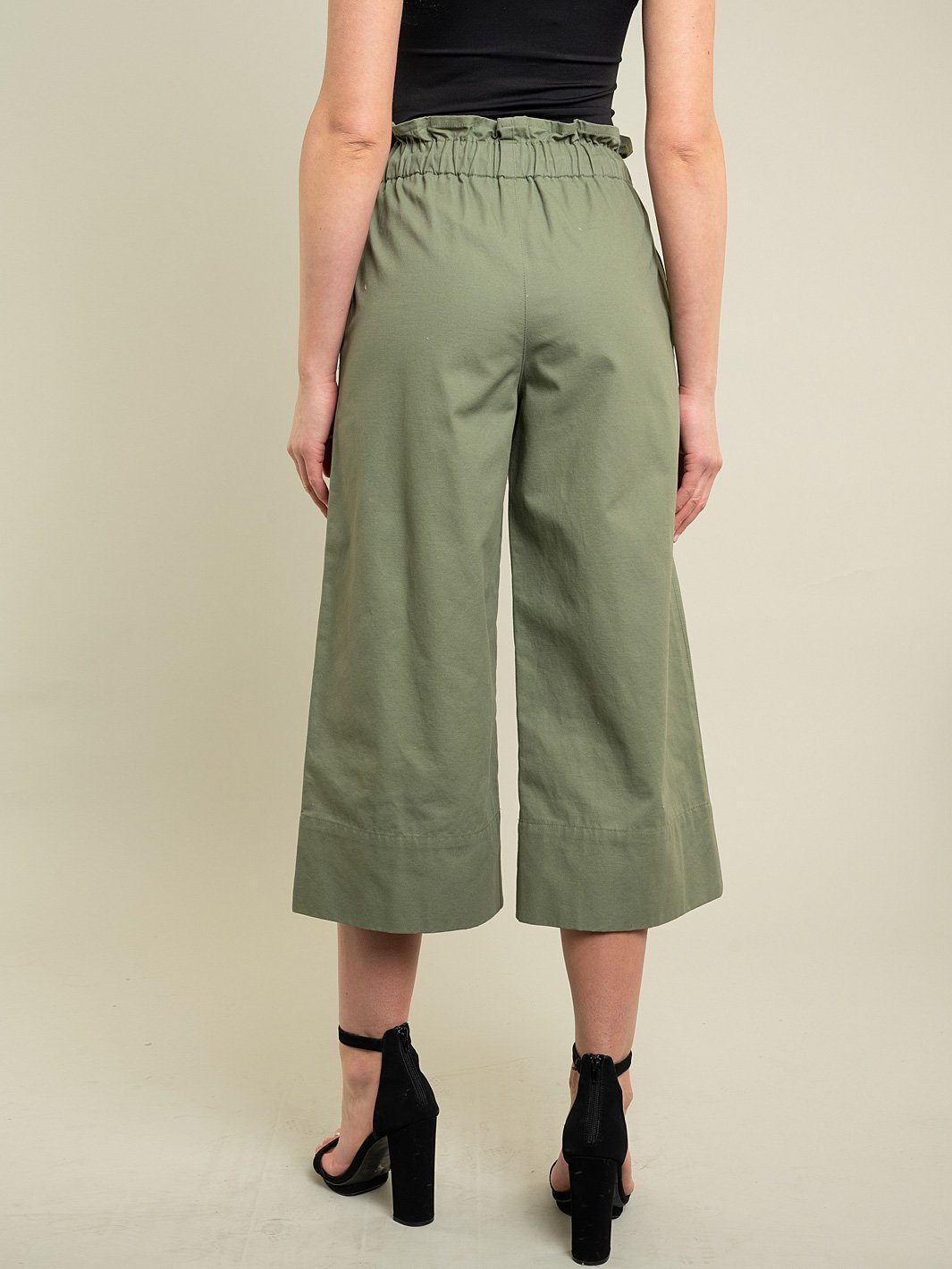 WOMEN'S OLIVE CROP PANT