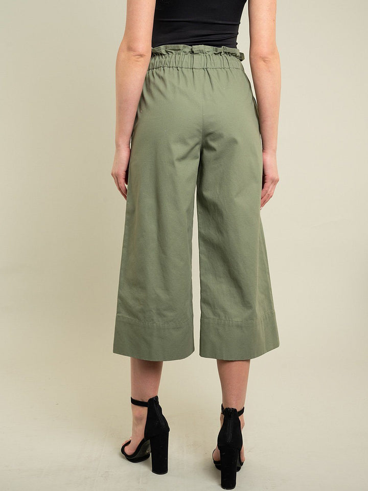 WOMEN'S OLIVE CROP PANT