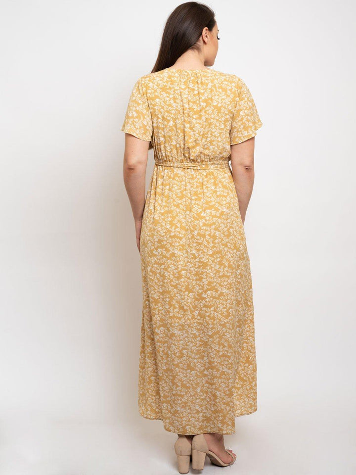 PLUS SIZE HIGH LOW MAXI SELF TIE DRESS