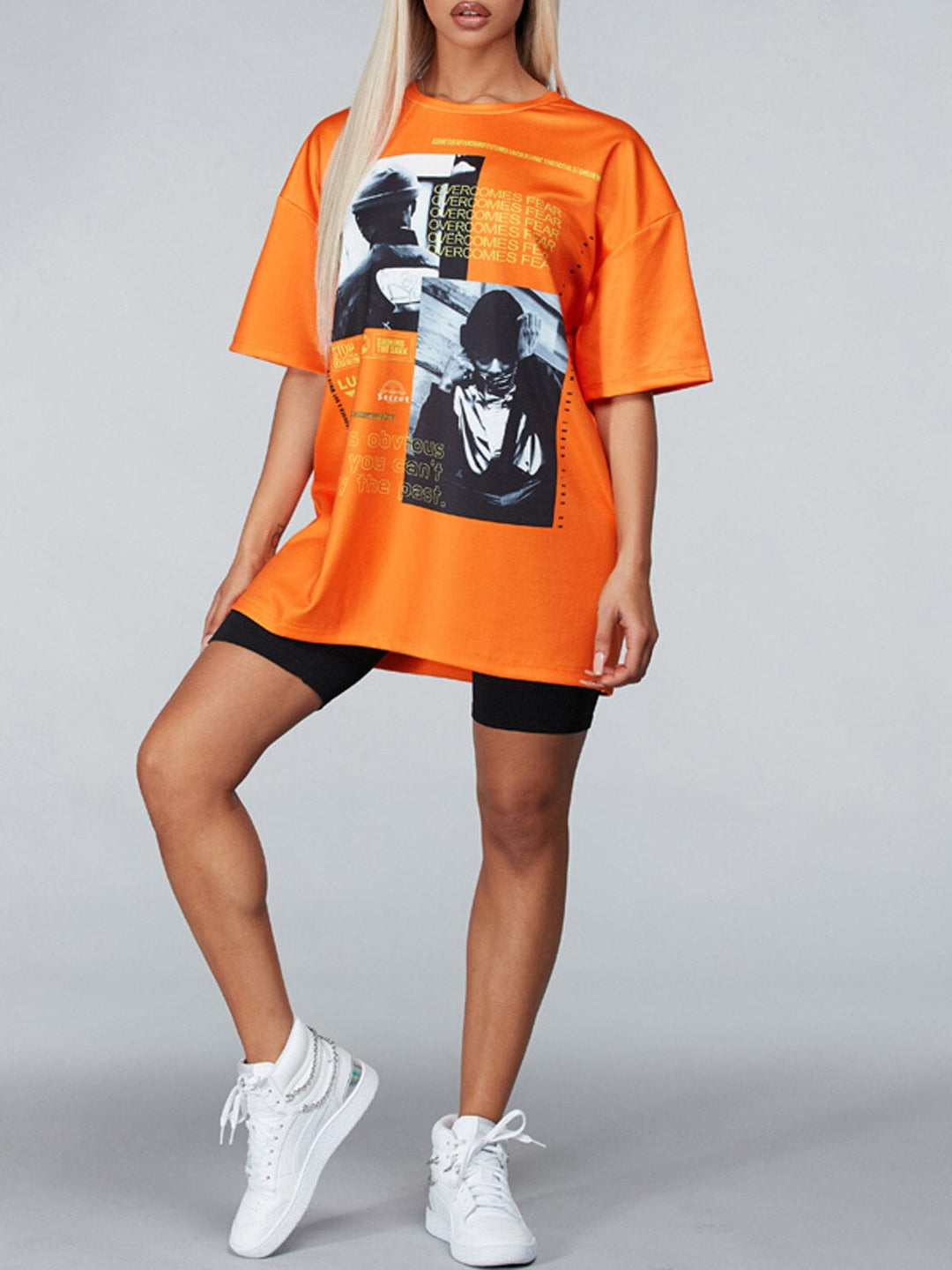 WOMEN'S SHORT SLEEVE GRAPHIC PRINT TOP