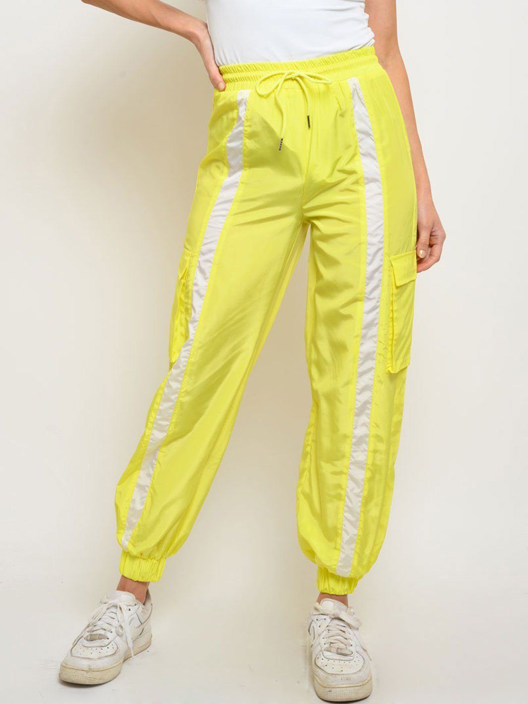 WOMEN'S STRIPE POCKETS PANTS