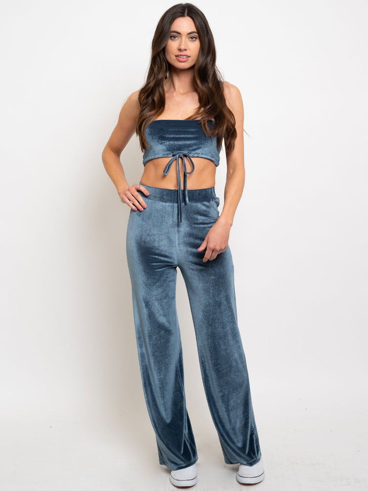 WOMEN'S 2PC. CROP TOP SET