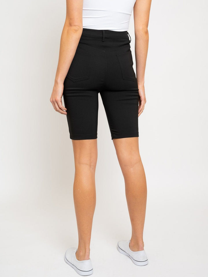 WOMEN'S BLACK BIKER SHORTS