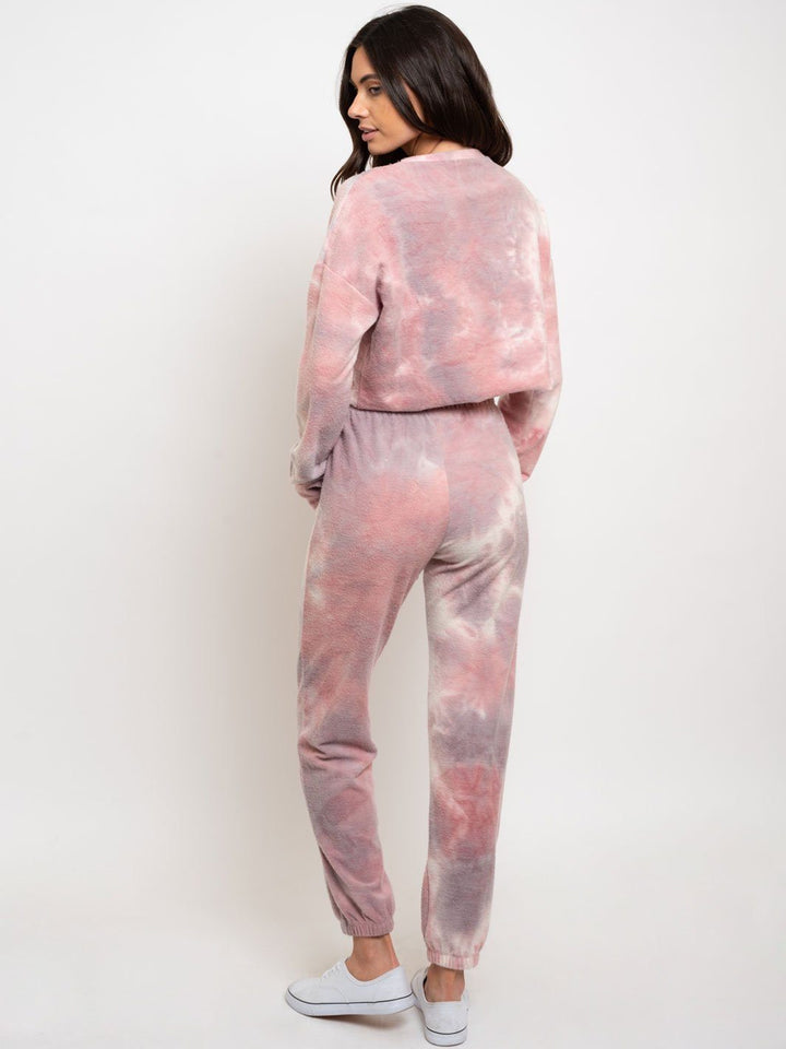 WOMEN'S PINK TIE DYE TOP