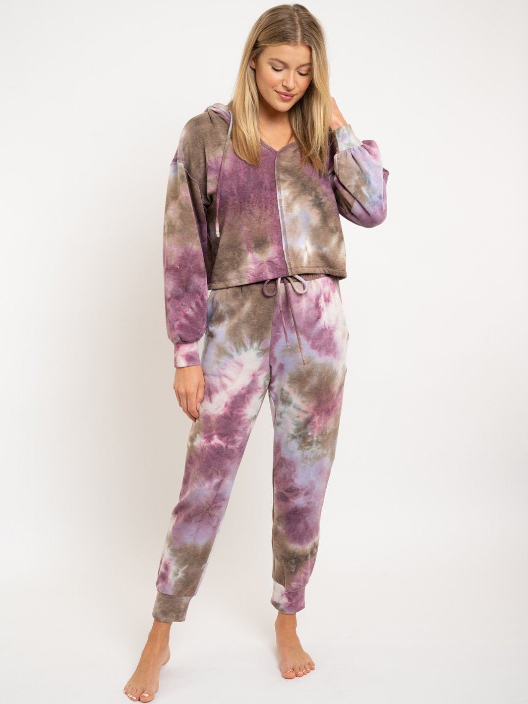 WOMEN'S 2PC. LOUNGE WEAR TIE DYE SET