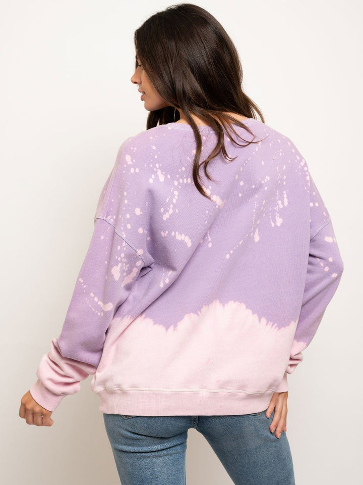 WOMEN'S TIE DYE OVERSIZE SWEATER