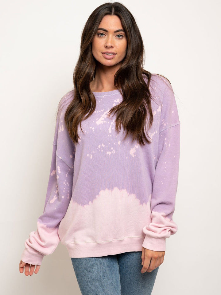 WOMEN'S TIE DYE OVERSIZE SWEATER