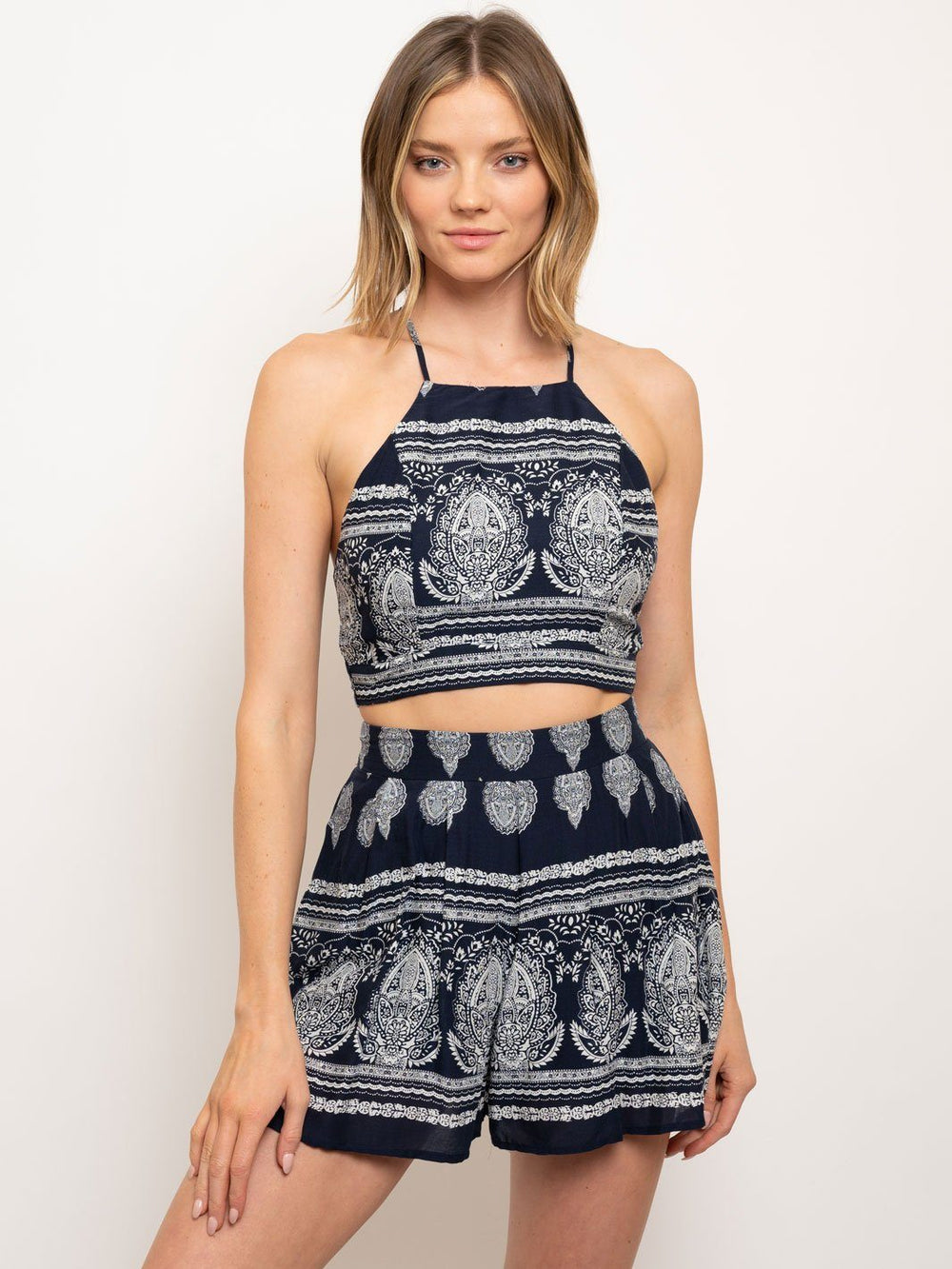 WOMEN'S BANDANA PRINT 2PC SET