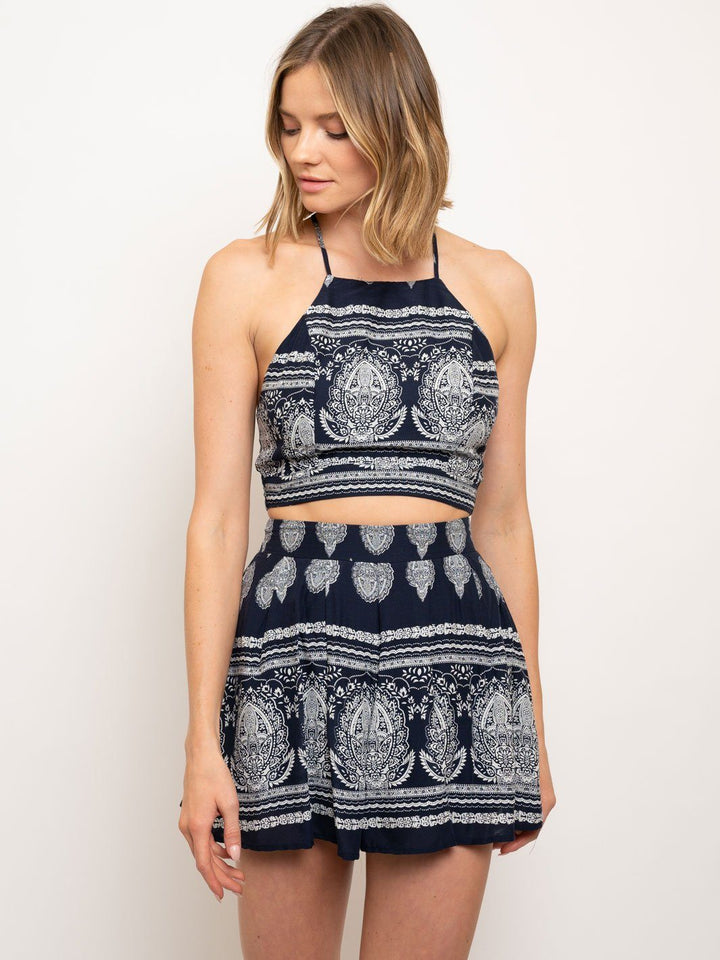 WOMEN'S BANDANA PRINT 2PC SET
