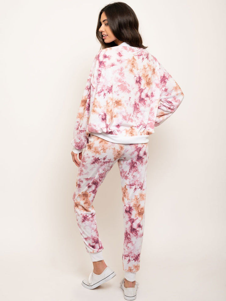 WOMEN'S 2 PCS TIE DYE LOUNGE SET